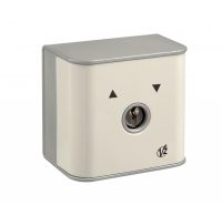 VIMAR EDS1 Selettore A Chave Da Esterno Per Cancelli - 16A 250V, Alluminio, Installazione A Parete